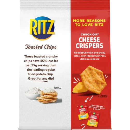 Ritz Toasted Chips, Original, 8.1 Ounce 1 Ritz Toasted Chips, Original, 8.1 Ounce